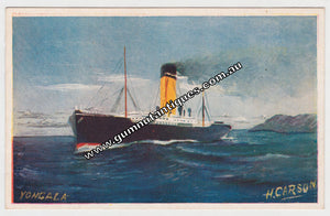 Postcard SS Yongala by H Carson Campbell Series No 1 c1908