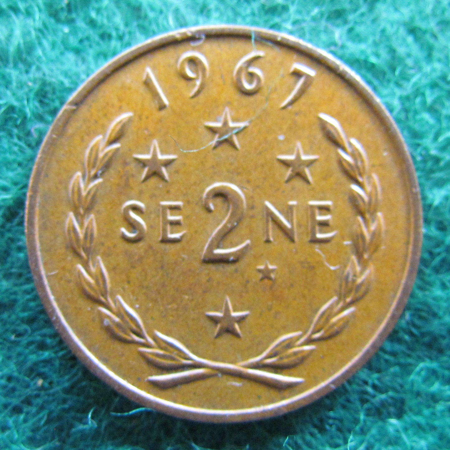 Samoa 1967 2 Sene Coin