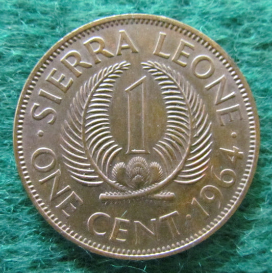 Sierra Leone 1964 Half 1 Cent Coin - Circulated