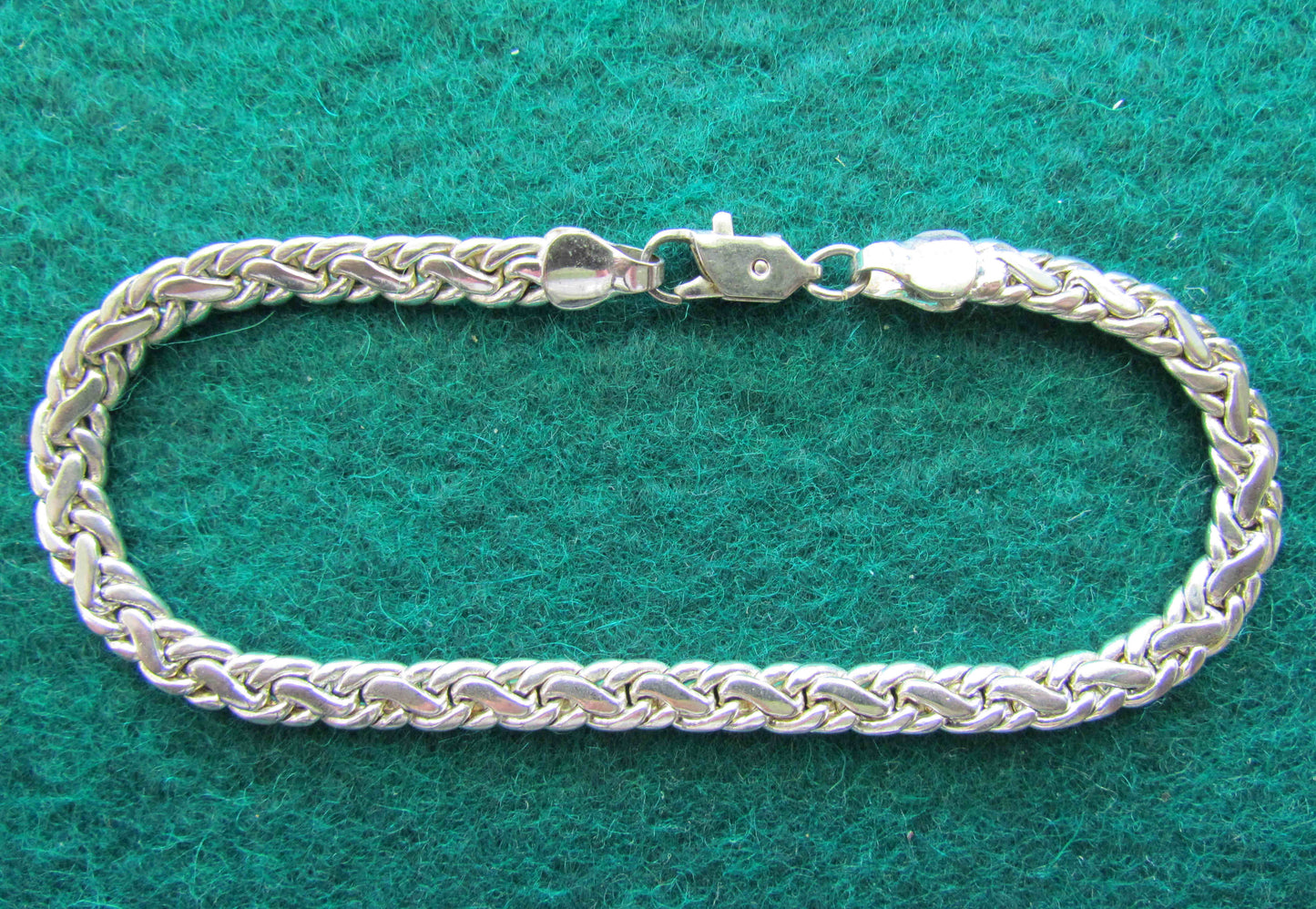 925 Sterling Silver Bracelet With Crab Claw Clasp
