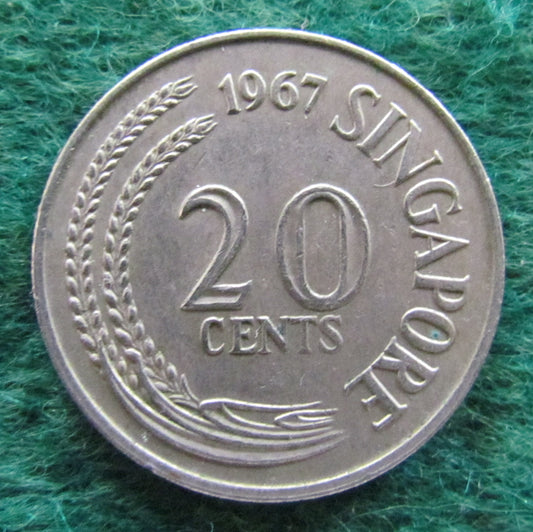 Singapore 1967 20 Cent Coin