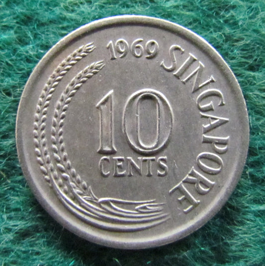 Singapore 1969 10 Cent Coin