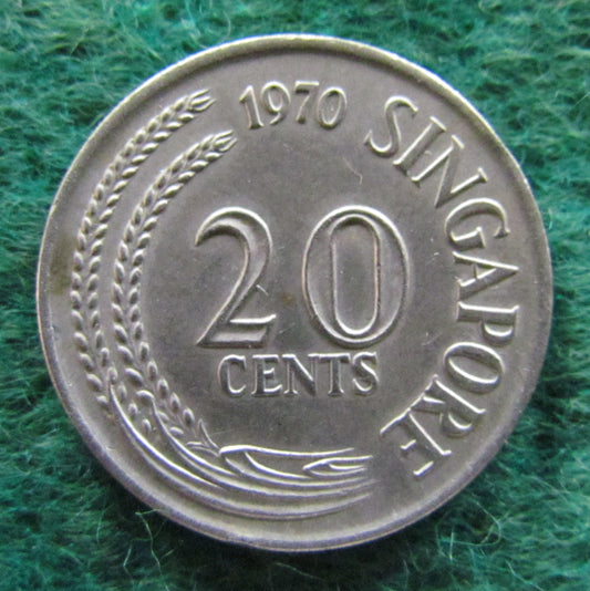Singapore 1970 20 Cent Coin