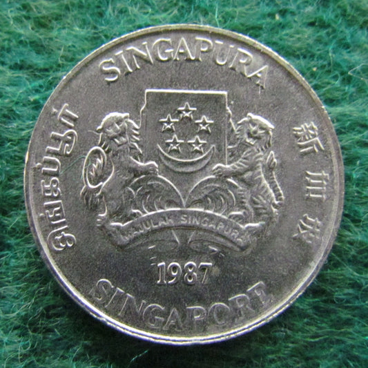 Singapore 1987 20 Cent Coin - Circulated