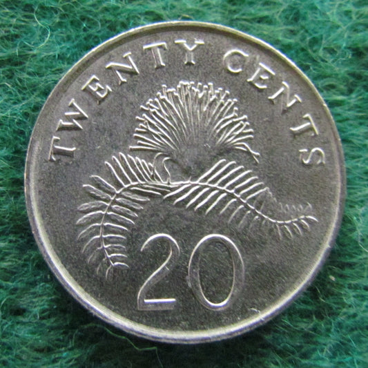 Singapore 1987 20 Cent Coin - Circulated