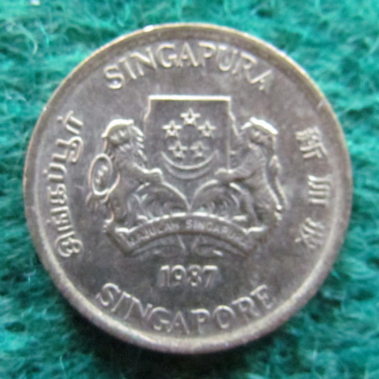 Singapore 1987 5 Cent Coin - Circulated