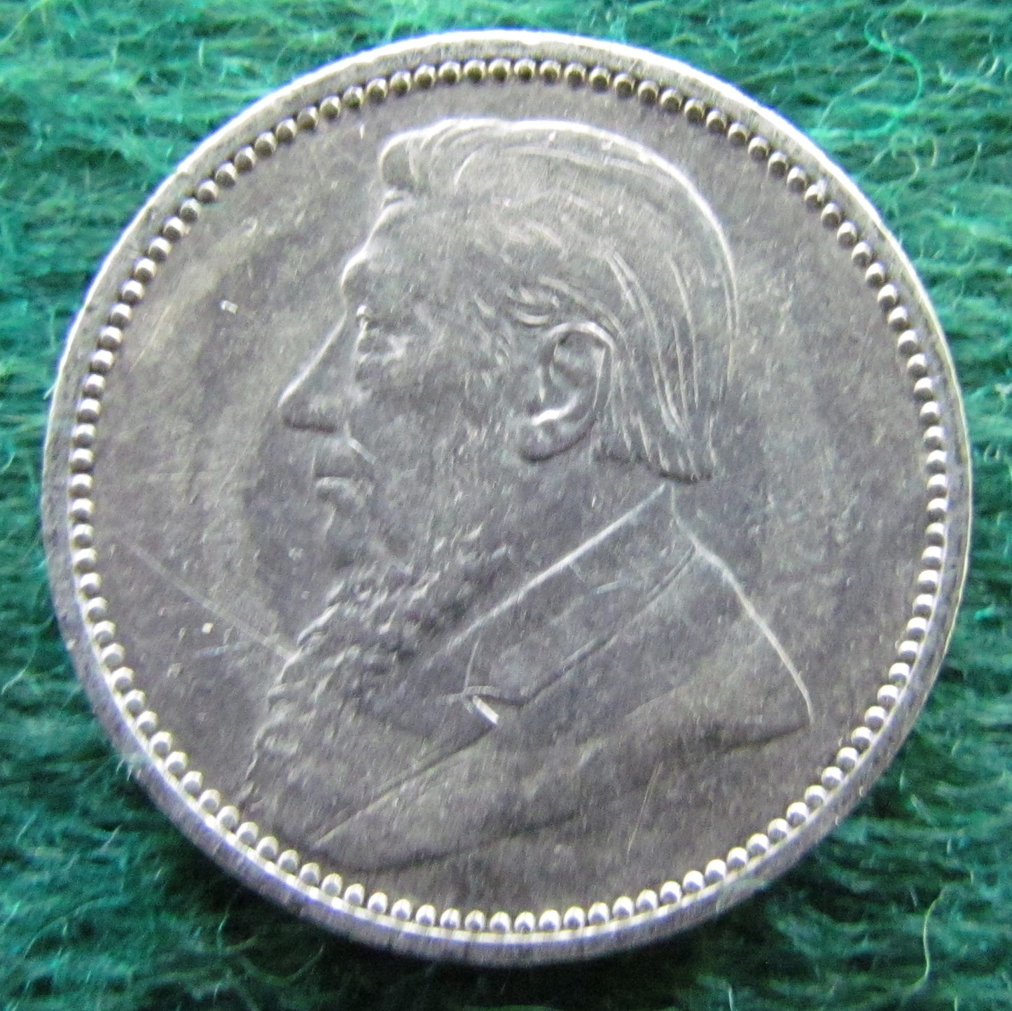 South Africa 1897 Sixpence 6 Pence Coin - Circulated