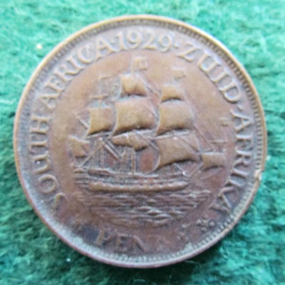 South Africa 1929 1 Penny Coin