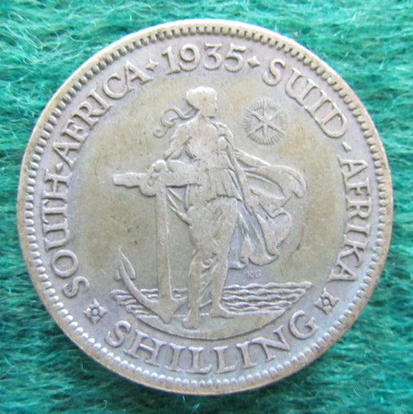 South Africa 1935 1 Shilling Coin King George V - Circulated