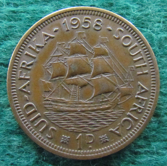 South Africa 1958 1 Penny Coin