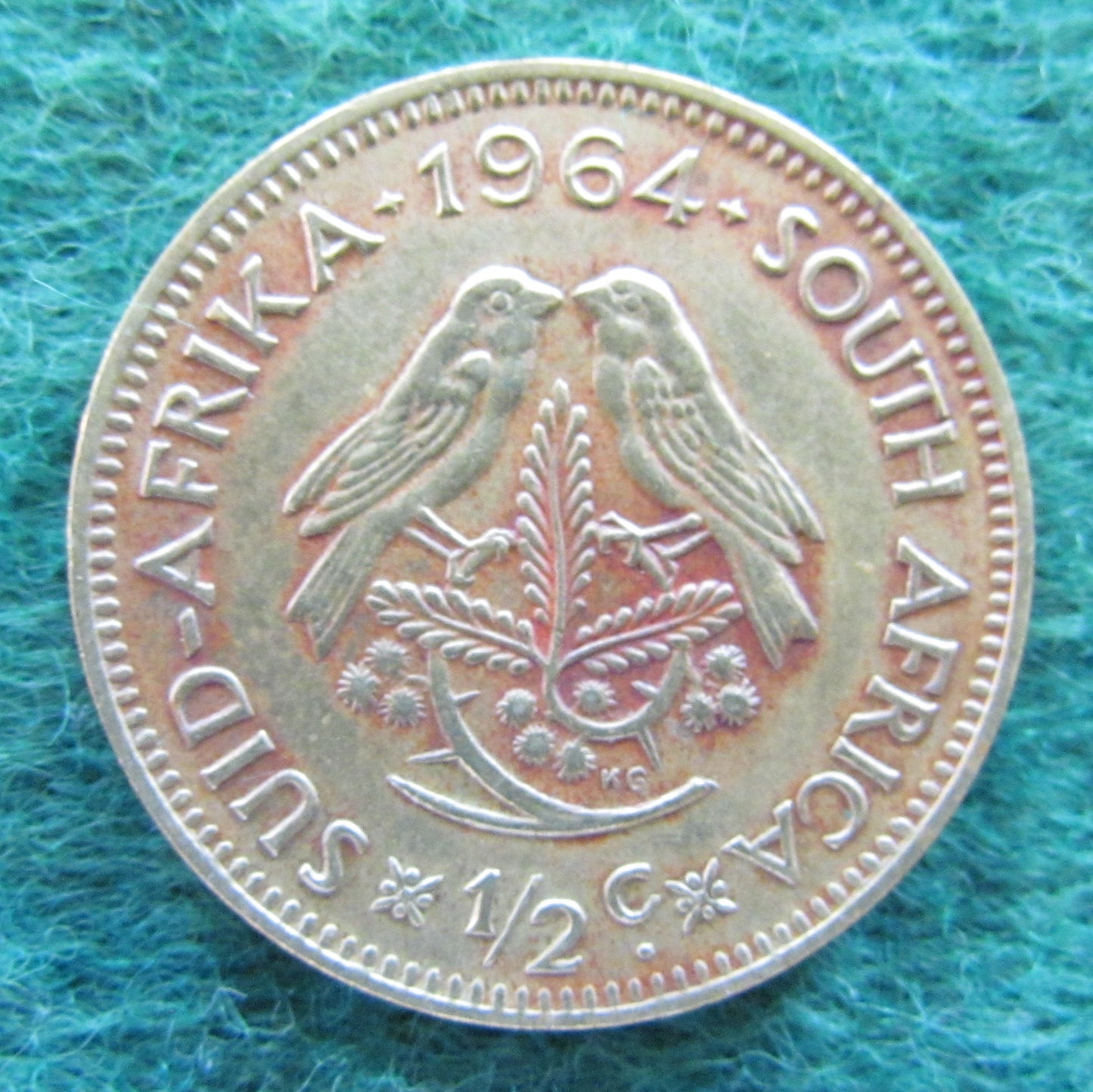 South Africa 1964 1/2 Cent Coin