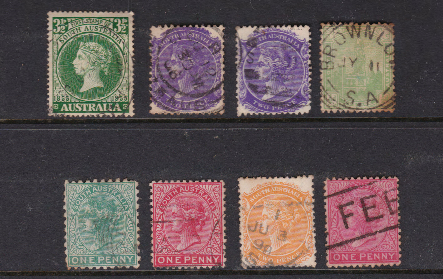 South Australian State Stamp Collective (Eight Stamps)