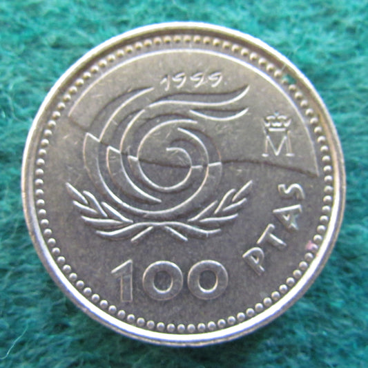Spanish 1999 100 Pesetas Coin - Circulated