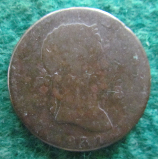 Spanish 1831 8 Maravedis Coin Fernando VII - Circulated