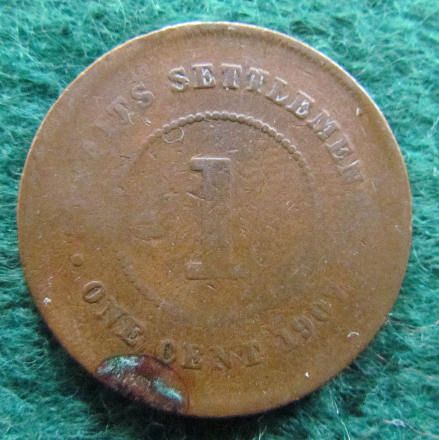 Straits Settlements 1907 1 Cent King Edward VII Coin