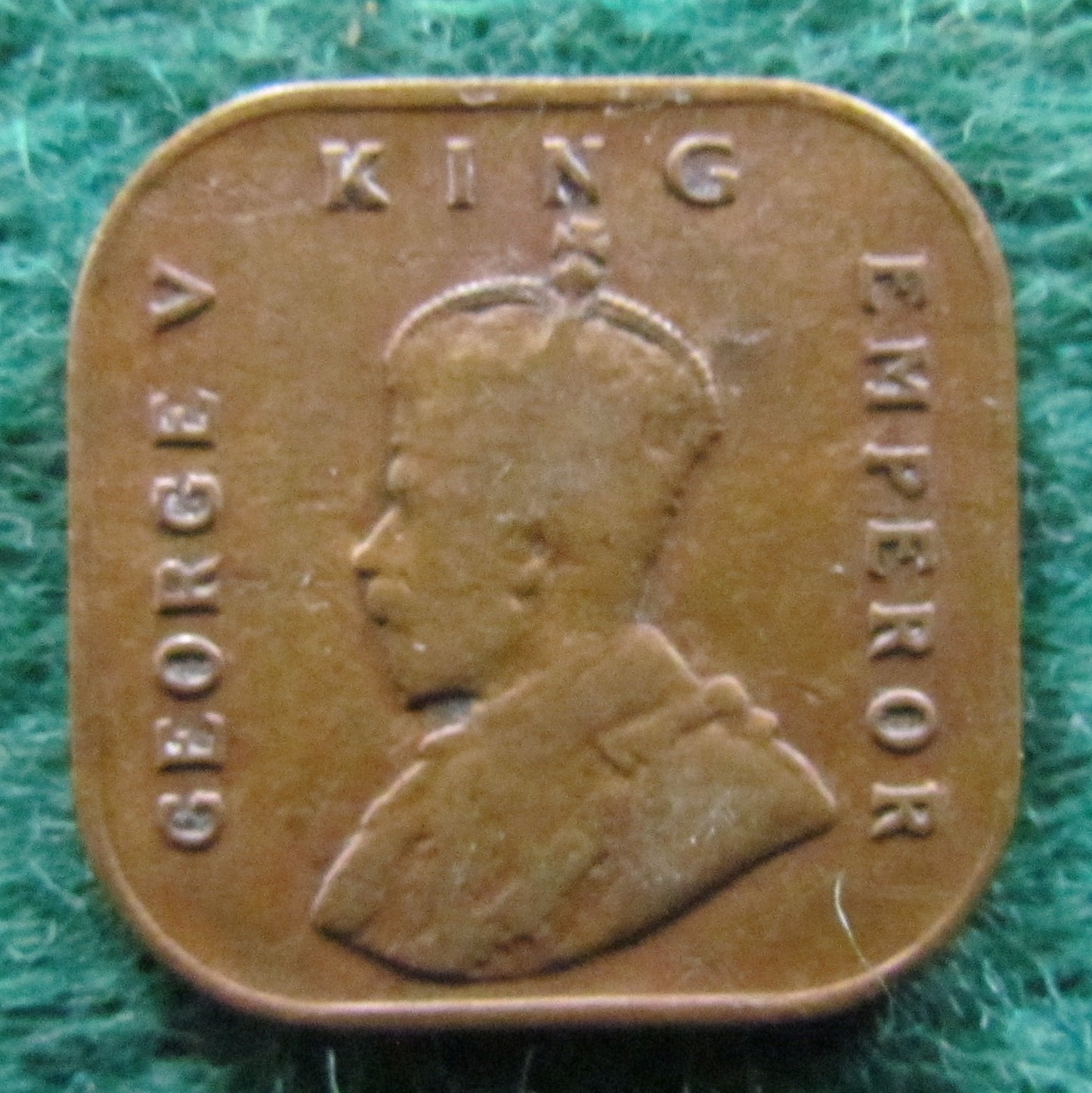Straits Settlements 1932 1/2 Cent King George V Coin