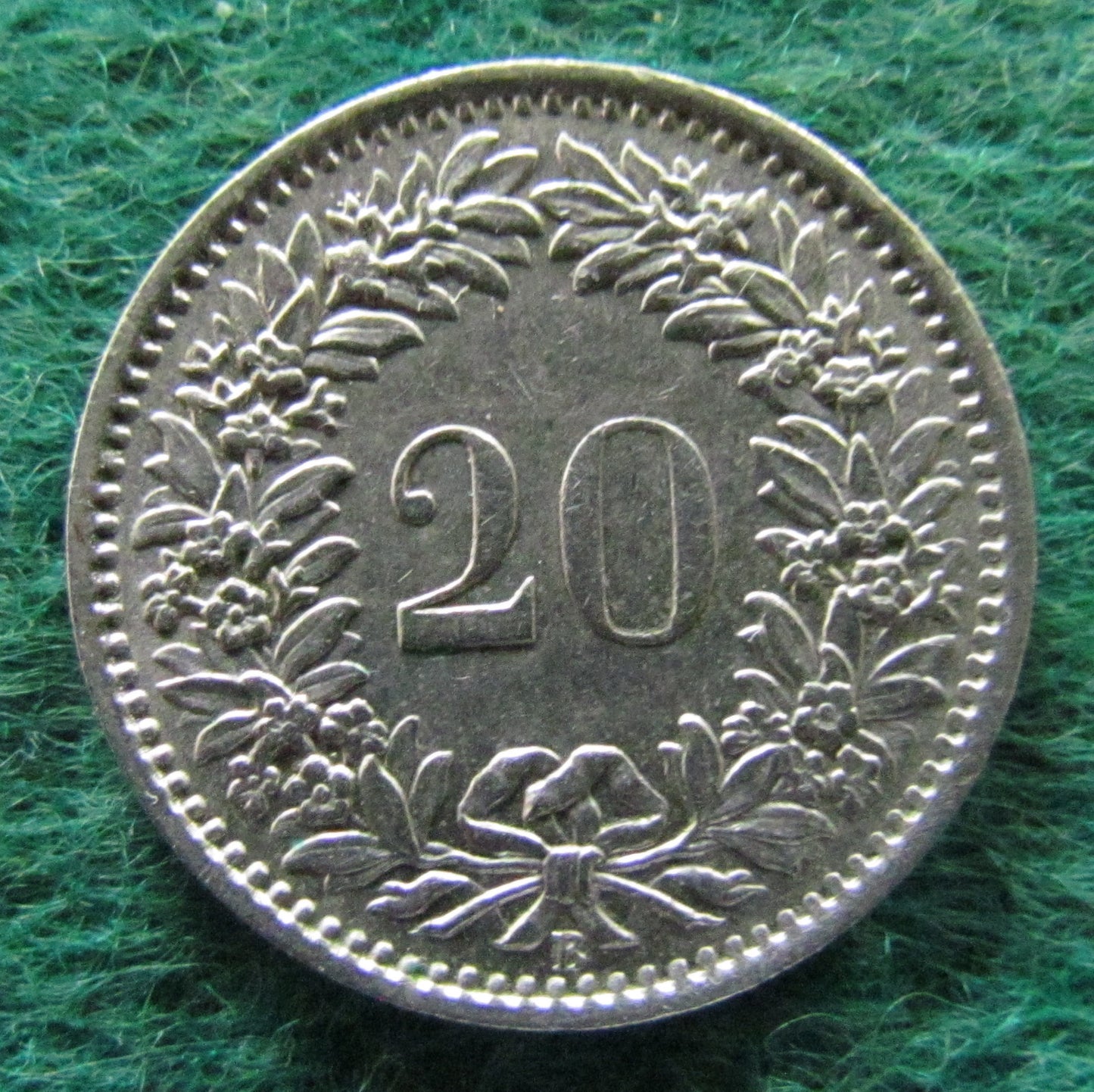 Helvetica Switzerland Swiss 1966 20 Rappen Coin - Circulated