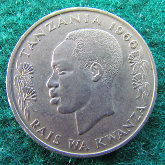 Tanzania 1966 1 One Shilingi Moja Coin