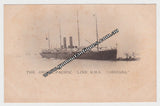 Postcard The Orient Pacific Line R.M.S. " Orizaba " 1904