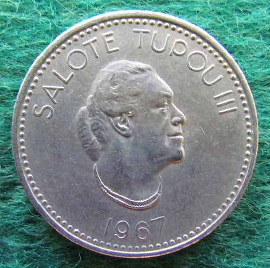 Tonga 1967 10 Seniti Coin - Circulated