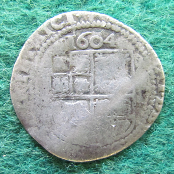 GB British UK English 1604 Sixpence King James I Coin