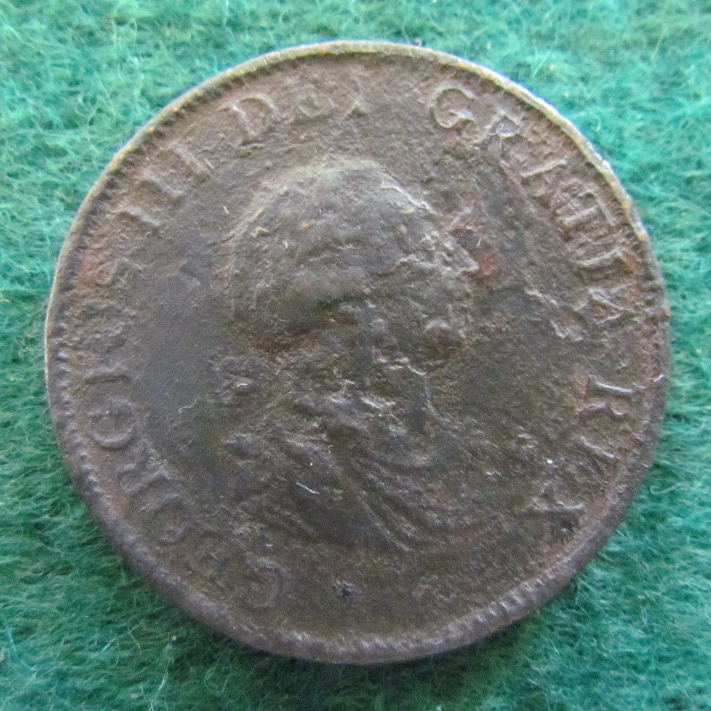 GB British UK English 1799 Half Penny King George III Coin - Circulated