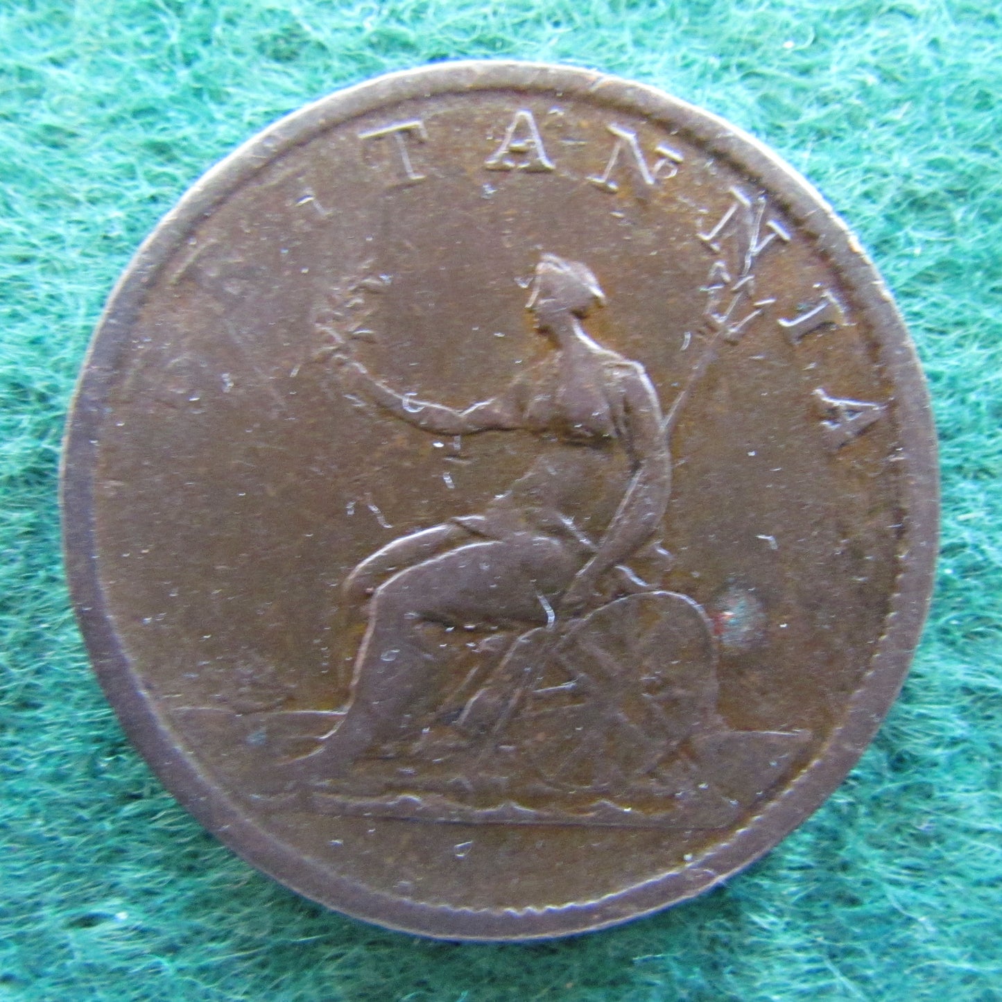 GB British UK English 1807 Half Penny King George III Coin - Circulated