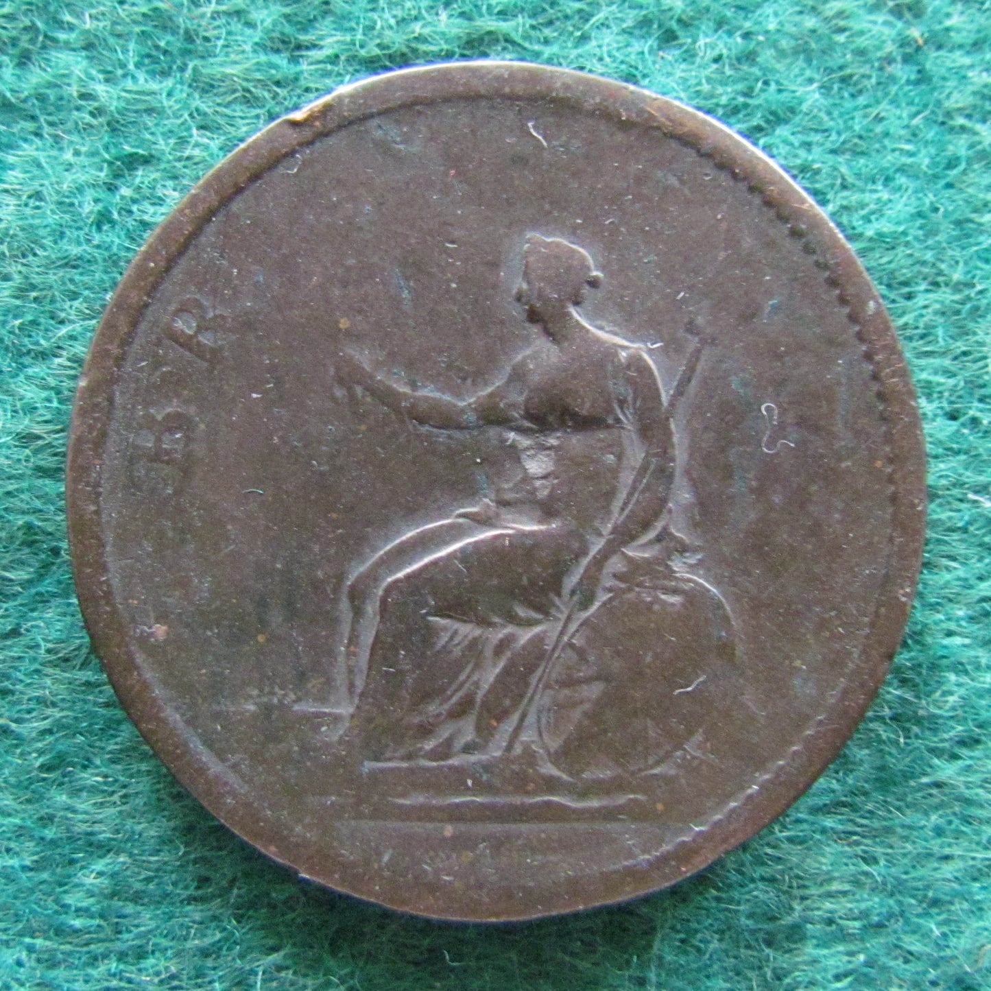GB British UK English 1807 Penny King George III Coin