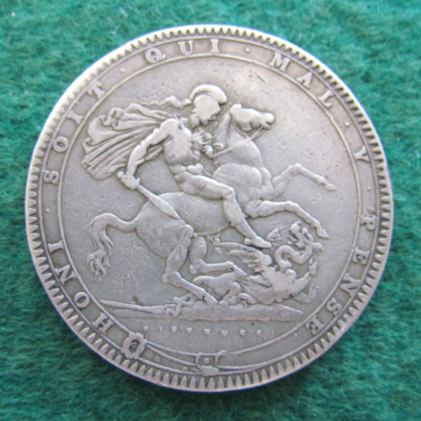 GB British UK English 1820 Silver Crown King George III Coin