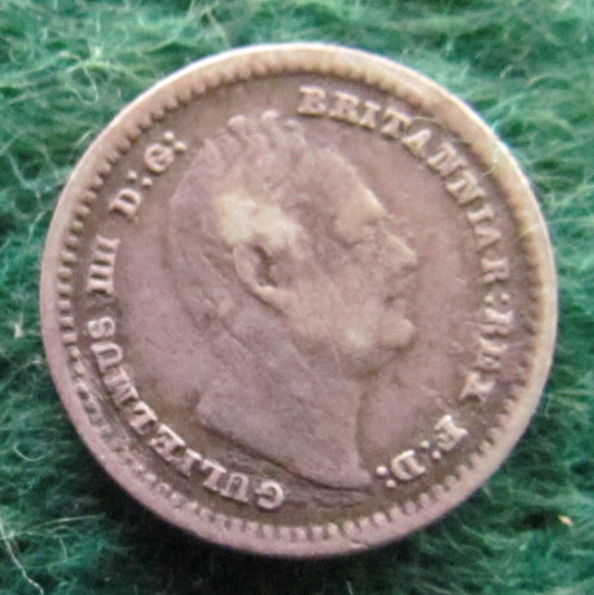 GB British UK English 1834 1 1/2 Pence King Geoge IV Coin - 3 Half Pence Coin