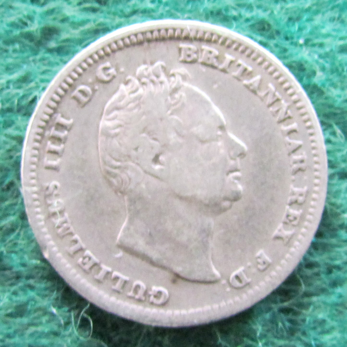 GB British UK English 1837 Four Pence Groat King William IV Coin