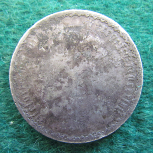 GB British UK English 1857 Gothic Florin 2 Shilling Queen Victoria Coin