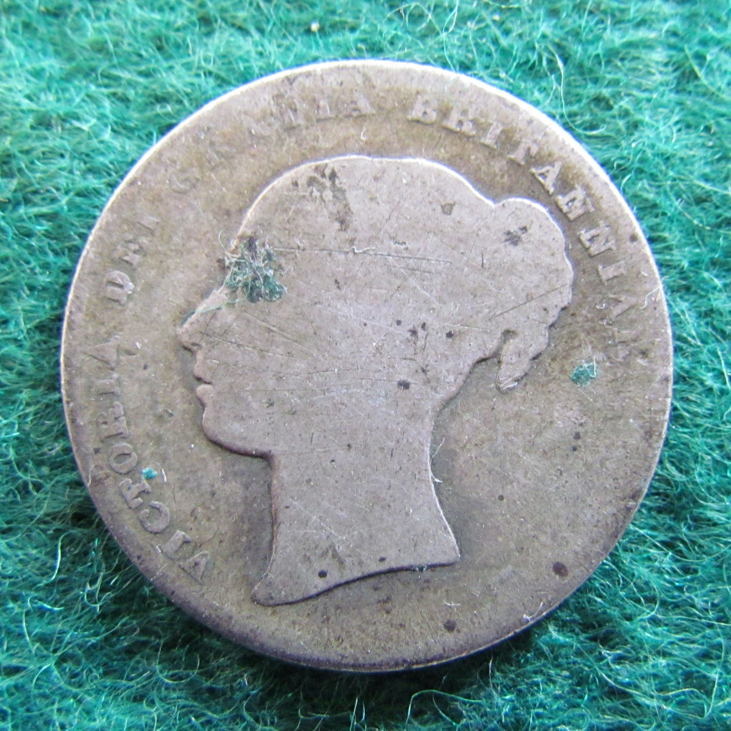 GB British UK English 1855 Shilling Queen Victoria Silver Coin