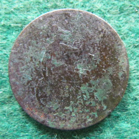 GB British UK English 1883 Penny Queen Victoria Coin - Bun Head