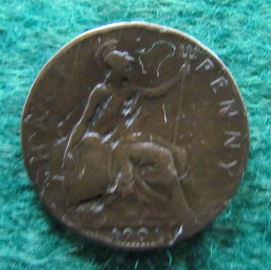 GB British UK English 1901 Half Penny Queen Victoria Coin Circulated