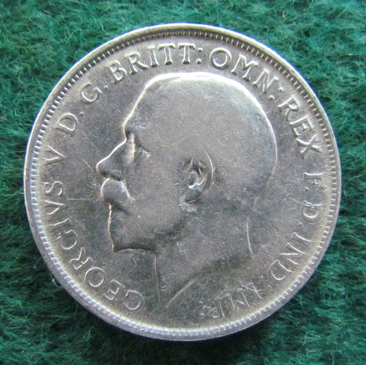 GB British UK English 1917 2 Shilling King George V Coin