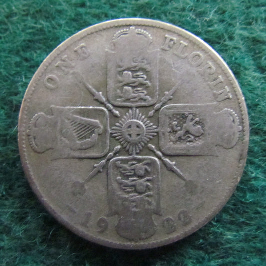 GB British UK English 1922 2 Shilling King George V Coin
