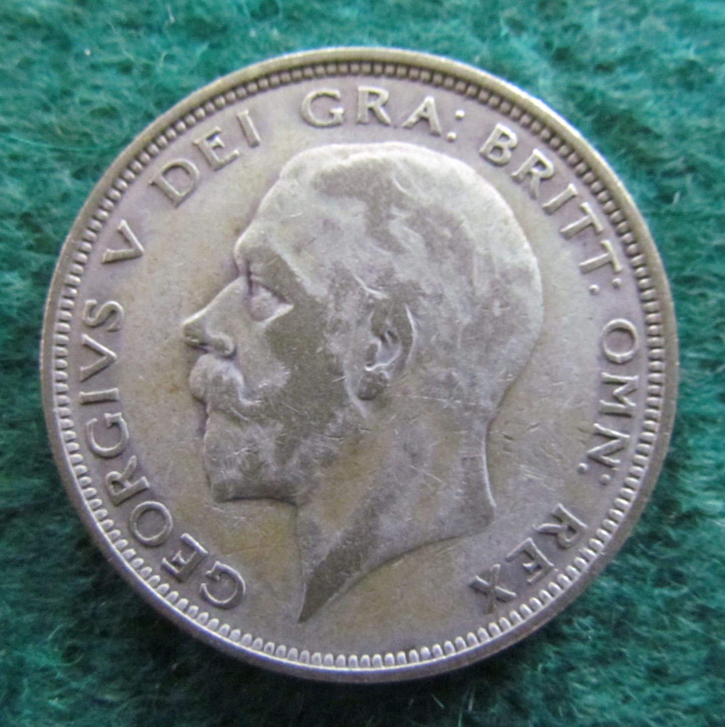 GB British UK English 1927 Half Crown King George V Coin