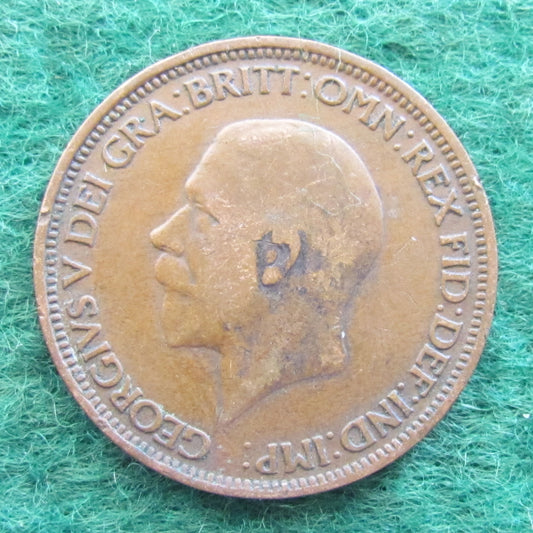 GB British UK English 1931 Half Penny King George V Coin