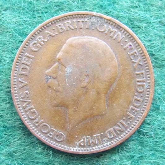 GB British UK English 1932 Half Penny King George V Coin