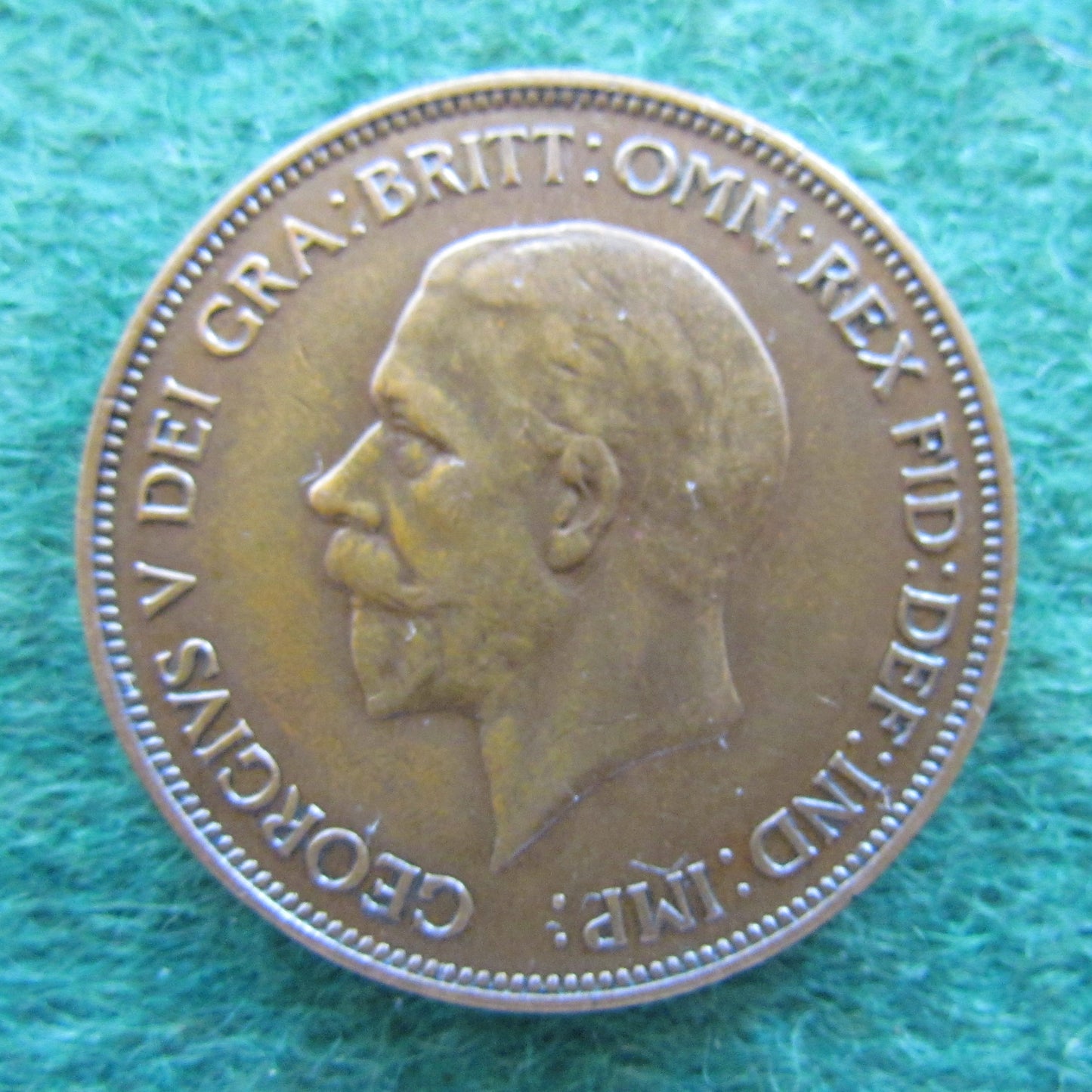 GB British UK English 1935 Penny King George V Coin