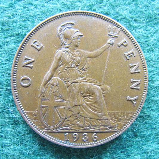 GB British UK English 1936 Penny King George V Coin