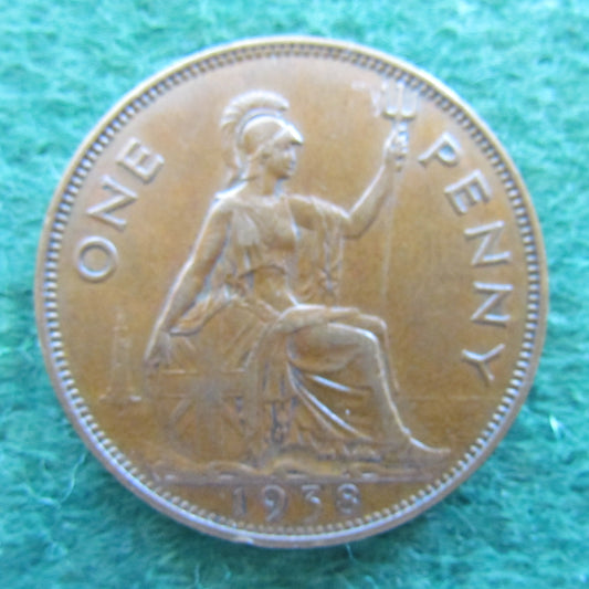 GB British UK English 1938 Penny King George V Coin