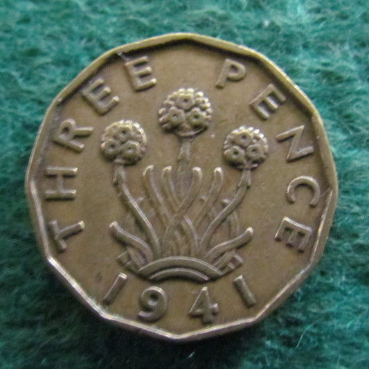 GB British UK English 1941 Threepence King George VI Coin