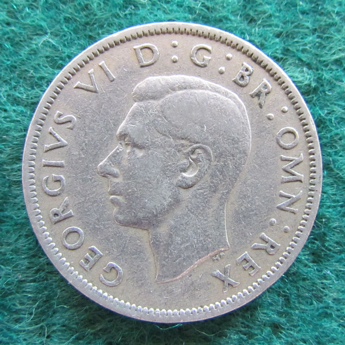 GB British UK English 1944 2 Shilling King George VI Coin