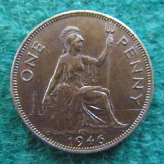 GB British UK English 1946 Penny King George VI Coin
