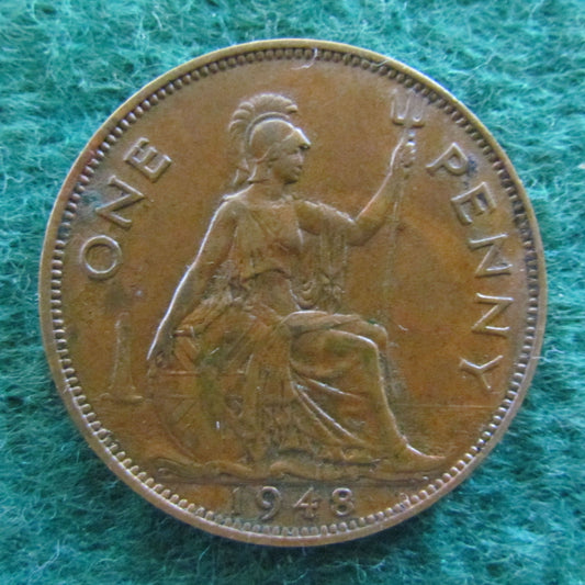 GB British UK English 1948 Penny King George VI Coin