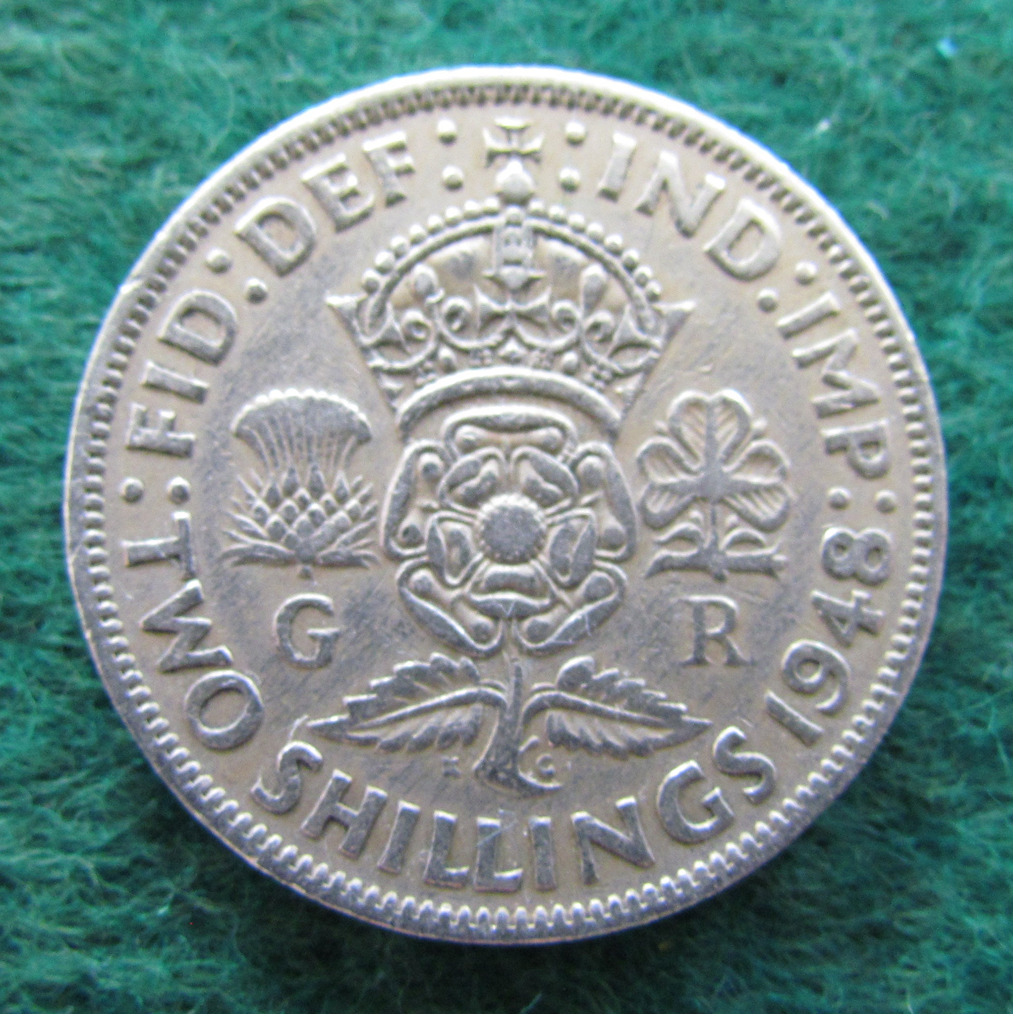 GB British UK English 1948 2 Shilling King George VI Coin Gumnut Antiques gb-british-uk-english-1948-2-shilling-king-george-vi-coin-gumnut-antiques