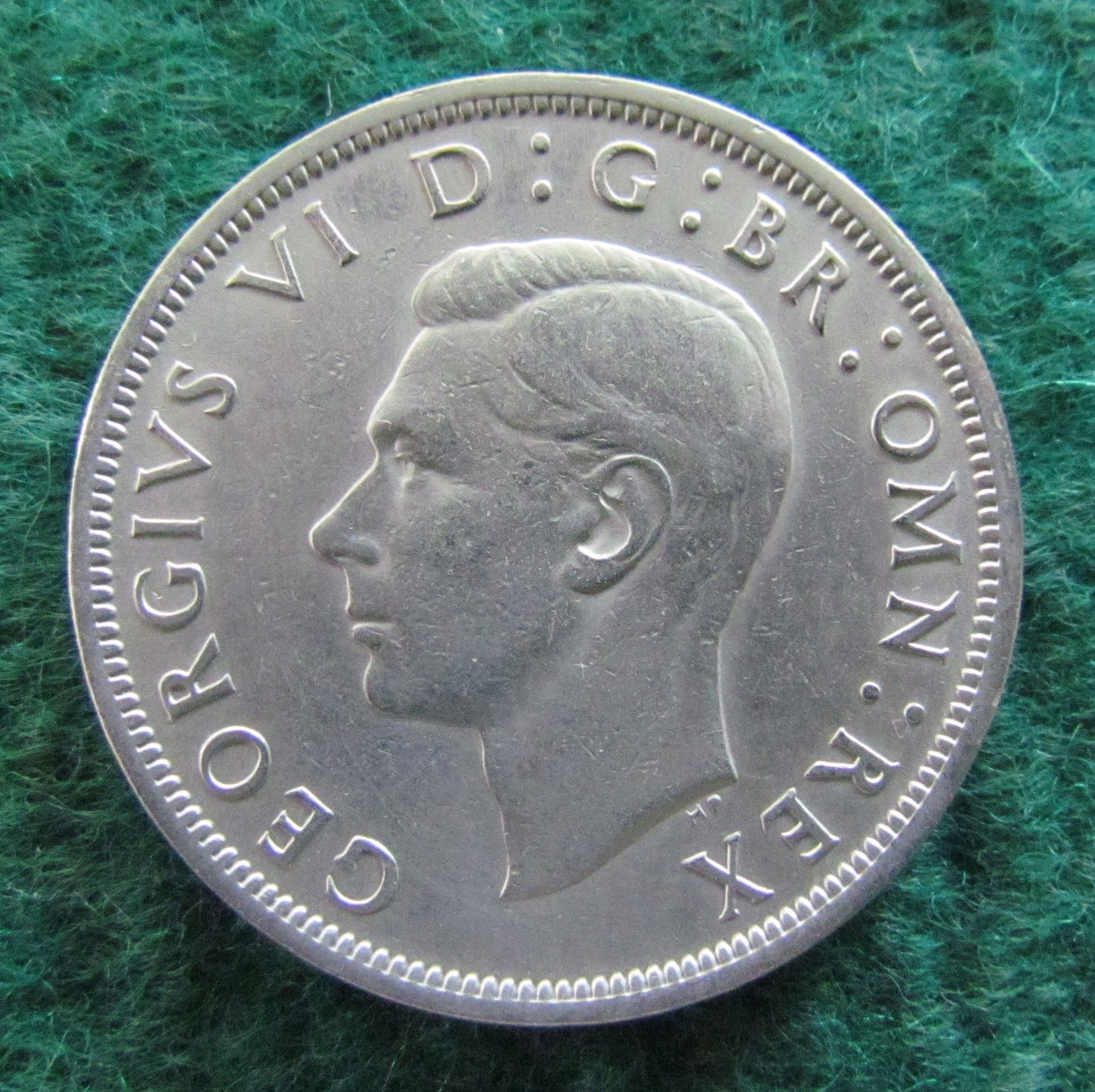 GB British UK English 1950 Half Crown King George VI Coin