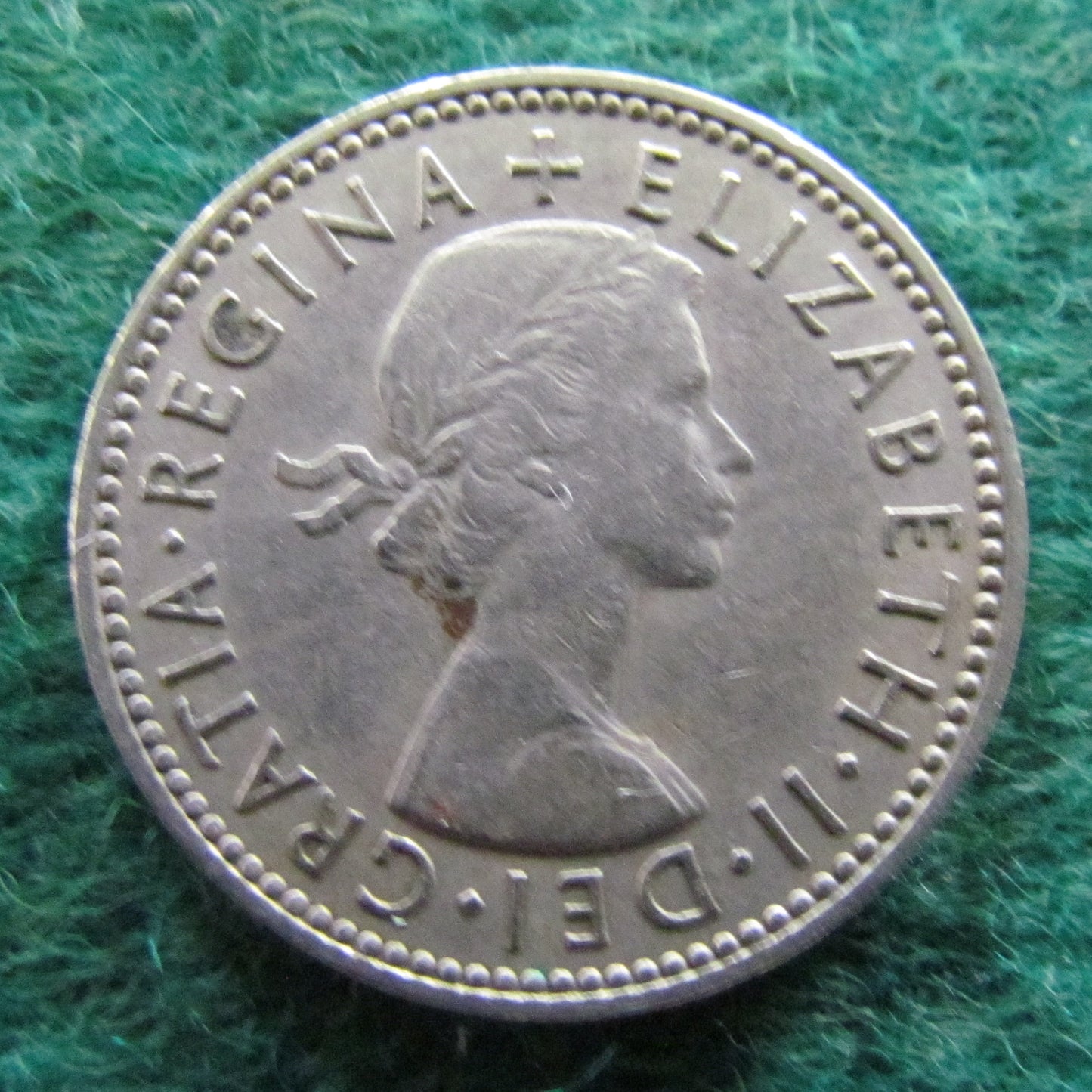 GB British UK English 1954 One Shilling Queen Elizabeth II Coin - Circulated